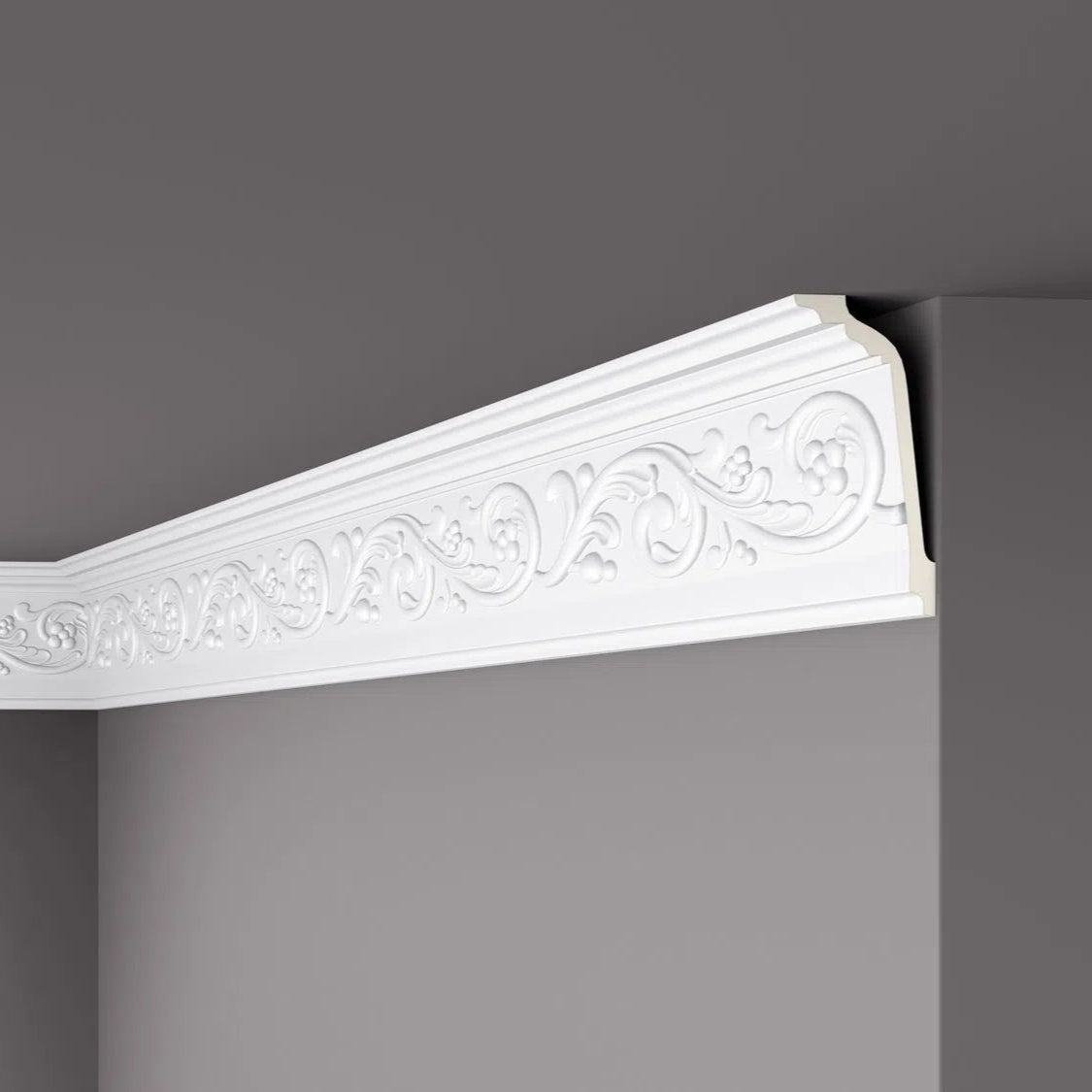Z11 ARSTYL® 2M NMC ceiling coving with an ornate floral design | DecorMania UK